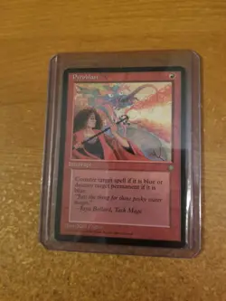 MAGIC THE GATHERING ICE AGE PYROBLAST LIGHTLY PLAYED - Image 1