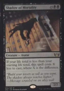 Shadow of Mortality - Streets of New Capenna: #94, Magic: The Gathering Nm C278 - Image 1
