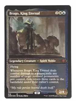 Brago, King Eternal NM Etched Foil Commander Legends MTG - Image 1