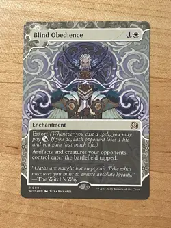 MTG NM Blind Obedience [Wilds of Eldraine Enchanting Tales] - Image 1