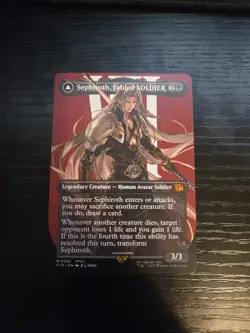 Sephiroth, Fabled SOLDIER Borderless (MTG Final Fantasy) #382 NM - Image 1