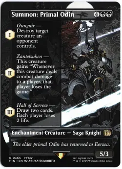 Summon: Primal Odin (Borderless) R FINAL FANTASY 365 NM - Image 1