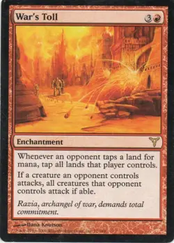 MTG: Dissension: War's Toll: Lightly Played Condition - Image 1