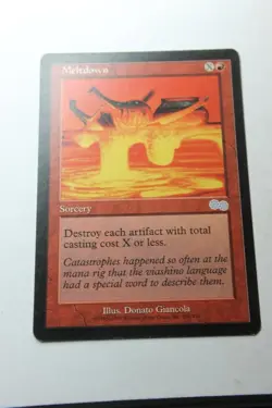 MTG Meltdown x1- -Urza's Saga-Lightly Played - Image 1