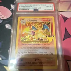 Pokemon Charizard 4/102 Celebrations Classic Collection Holo PSA 8 2021 - Image 1