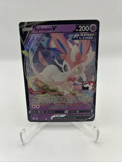 074/203 Sylveon V Prize Pack Series 1 Stamped Play Pokemon TCG Evolving Skies - Image 1