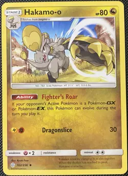 Hakamo-o 162/236 Sm-Cosmic Eclipse Regular - Pokemon Card - Image 1
