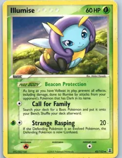 Pokemon tcg Delta Species Illumise Lightly played - Image 1