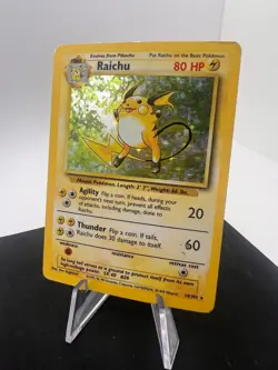 Raichu Holo Rare Holo Base Set 014/102 HP Pokemon TCG - Image 1