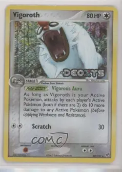 Vigoroth Reverse Foil Pokemon EX Deoxys #50 2005 - Image 1