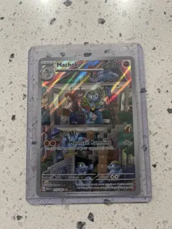 Pokemon Machoke 177/165 Sv: Scarlet & Violet 151 Illustration Rare Holo 2023 - Image 1