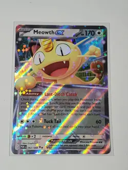 Pokemon TCG Perfect Order Meowth EX 062/088 Double Rare Holo NM Near Mint - Image 1