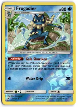 Pokemon TCG Frogadier 23/131 Sm-Forbidden Light Reverse Holo - Image 1
