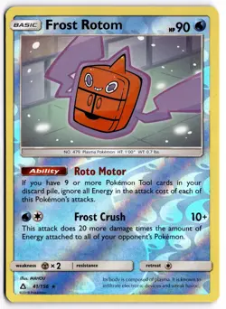 Pokemon TCG Frost Rotom 41/156 Sm-Ultra Prism Reverse Holo - Image 1