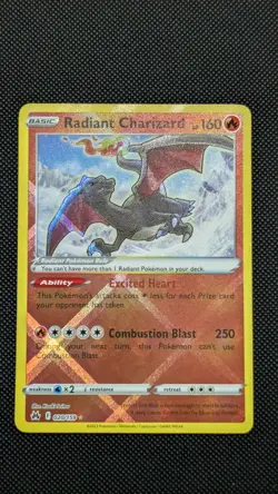 Radiant Charizard Z 020/159 Crown Zenith Holo Pokemon - Image 1