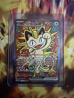 Pokemon TCG Meowth EX 121/88 SIR Special Illustration Rare Perfect Order POR 121 - Image 2