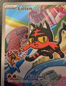 Litten 044 MEP Black Star Promo First Partner Illustration Collection Pokemon - Image 2