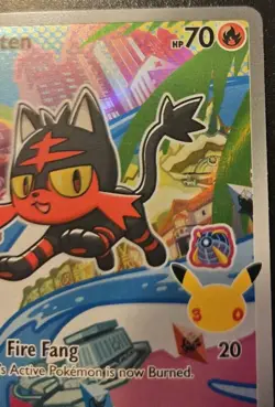 Litten 044 MEP Black Star Promo First Partner Illustration Collection Pokemon - Image 3