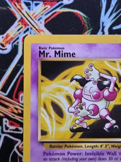 Pokemon TCG Mr. Mime 22/64 Non Holo Rare Jungle Set Unlimited 1999 Vintage WOTC - Image 3