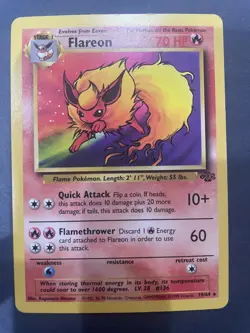 1999 Wizards of the Coast Jungle Flareon 19/64 Rare (Non-Holo) - Image 3
