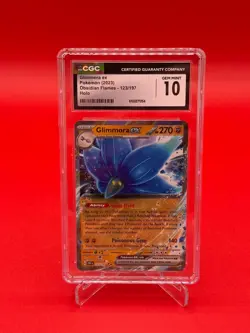 Glimmora ex 123/197 SV03: Obsidian Flames Holo CGC Gem Mint 10 Pokemon TCG - Image 1