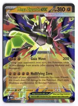 Pokemon Perfect Order Mega Zygarde ex 047/088 Double Rare Holo - Image 1