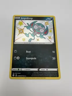 Pokemon - Impidimp - SV083/SV122 - Shining Fates Shiny Vault - Holo NM - Image 1