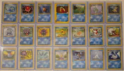 Vintage Pokemon WOTC Water Lot + Rares (Fossil/Base/Jungle) - Image 1
