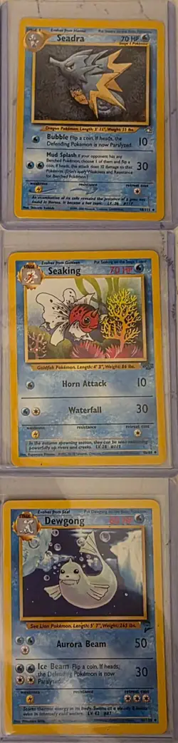 Vintage Pokemon WOTC Water Lot + Rares (Fossil/Base/Jungle) - Image 4
