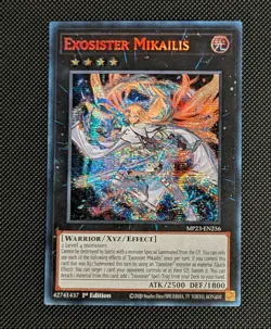 Yu-Gi-Oh! Exosister Mikailis Prismatic Secret Rare MP23-EN256 NM/MT - Image 1
