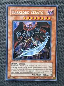 Yugioh Darklord Zerato 1st Edition Secret Rare PTDN-EN081 NM - Image 1