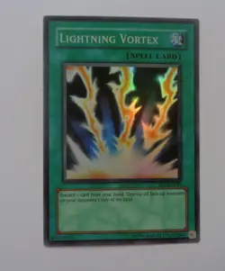 Lightning Vortex FET-EN040 (Super Rare, Unlimited, Played / LP) Yugioh - Image 1