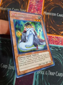 Yu-Gi-Oh! Mathematician DRLG-EN023 Secret Rare 1st Edition Near Mint - Image 2