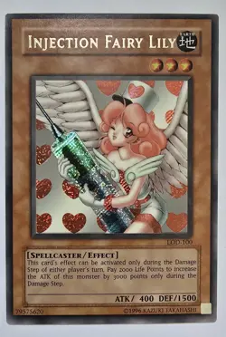 Yu-Gi-Oh! Injection Fairy Lily LOD-100 - Secret Rare – Lightly Played - Image 1