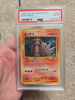 Psa Graded Holo Entei Neo Pokemon Card - Image 1
