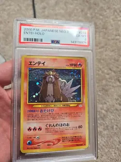 Psa Graded Holo Entei Neo Pokemon Card - Image 3