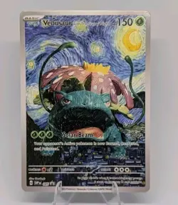 Pokemon Venusaur Starry Night Van Gogh Beautiful Moon ACG Star Trading Card NM - Image 1