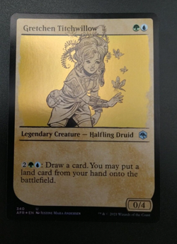 MTG Gretchen Titchwillow Forgotten Realms 340 Showcase FOIL NM/M Pack Fresh - Image 1