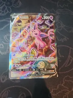 Espeon V (Alternate Full Art) 180/203 SWSH07 Evolving Skies Rare Pokemon Card - Image 2