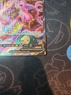 Espeon V (Alternate Full Art) 180/203 SWSH07 Evolving Skies Rare Pokemon Card - Image 3