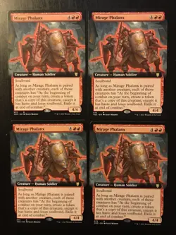 MTG Mirage Phalanx Extended Art Playset Crimson Vow Commander NM/M - Image 1