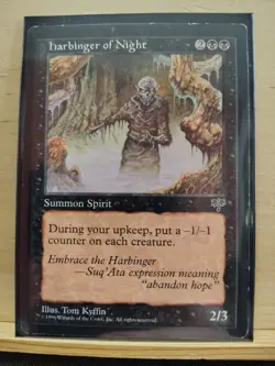 1x Harbinger of Night - MP - Mirage - MTG Magic Moderately Played - Image 1