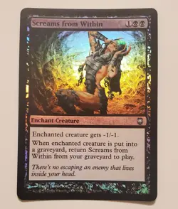 1x MTG NM Screams From Within FOIL Darksteel (DST) #52 Magic The Gathering - Image 1
