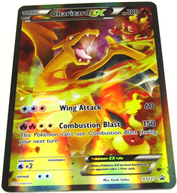 Pokemon TCG Charizard EX XY121 Black Star Promo Full Art Holo Card 2016 - Image 1