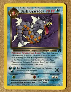 Pokemon TCG Dark Gyarados Team Rocket 25/82 Rare non-holo (NM) - Image 1