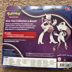 Pokemon XY BREAKthrough Blister 3 Pack w Mega Mewtwo X & Y Pin Set Sealed - Image 5