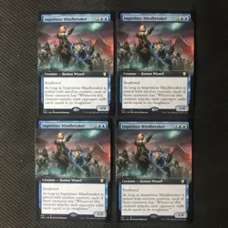 MTG Imperious Mindbreaker Extended Art Playset Crimson Vow Commander NM/M - Image 1