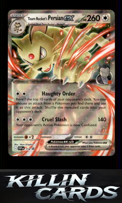 Team Rocket's Persian ex - 218 218 Pokemon Promo SV: Scarlet & Violet Promo Card - Image 1