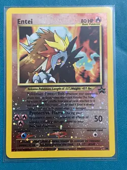 Entei Movie 1999 Holo Black Star Promo Pokemon TCG 34 NM - MINT - Image 1