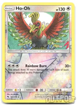 Ho-Oh 160/214 Rare Lost Thunder Pokemon Reverse Holo NM - Image 1